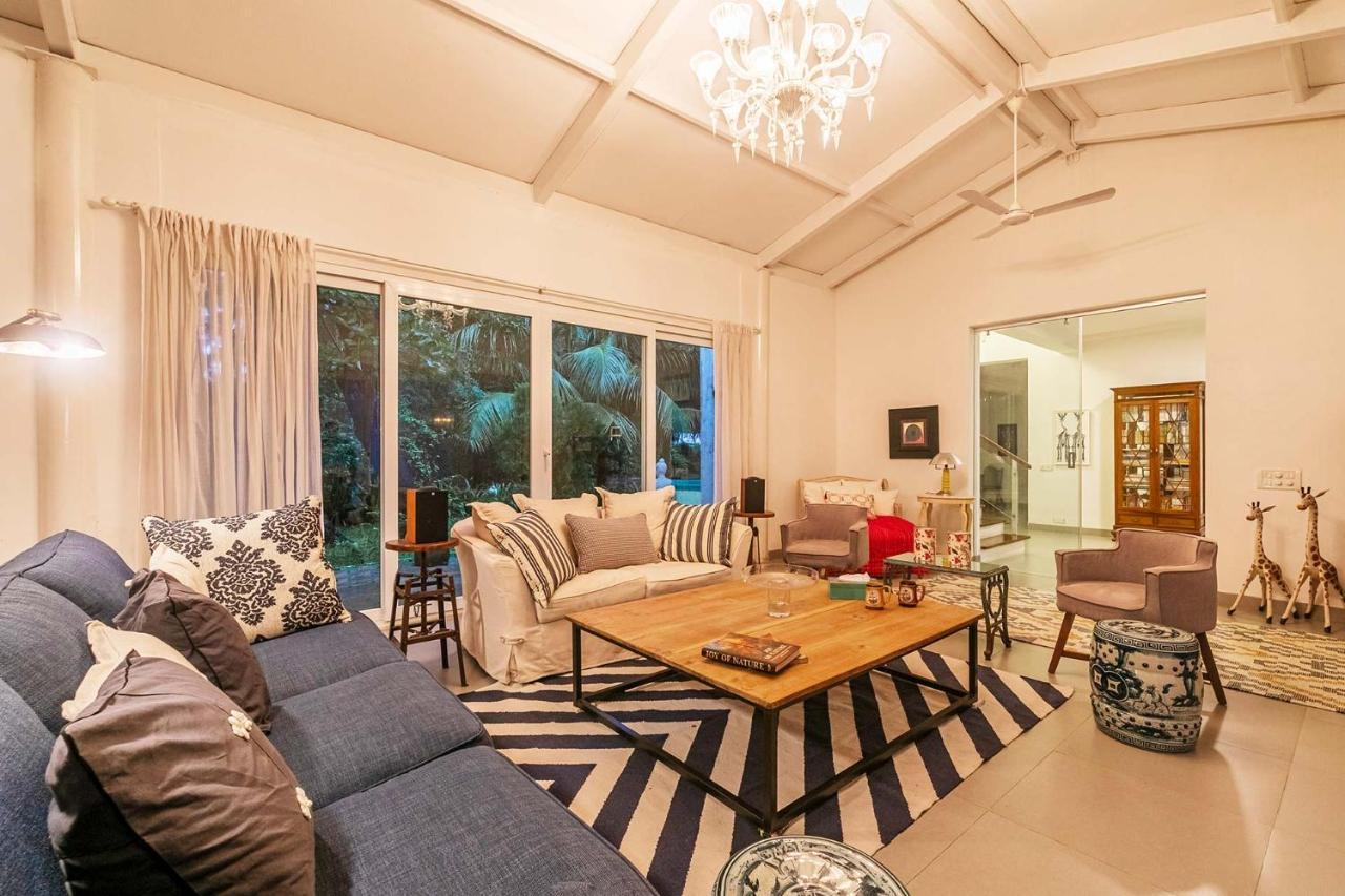 Hamptons Charm By Stayvista Luxury 5Br With Pool, Lawn & Table Tennis Alībāg Buitenkant foto